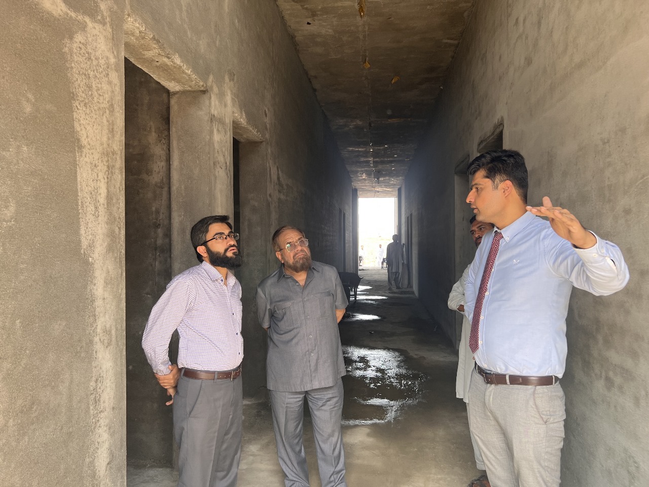 Alhamdulillah – Construction site visit by Project Director with Quality Assurance Department at Forces School Al Maqsood Campus, Muridke